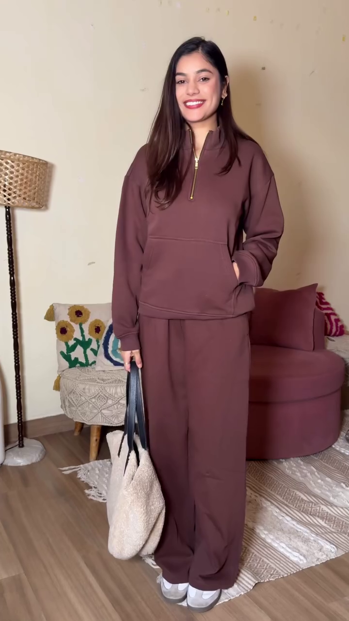 Trendy Crop Top & High-Waist Skirt Set