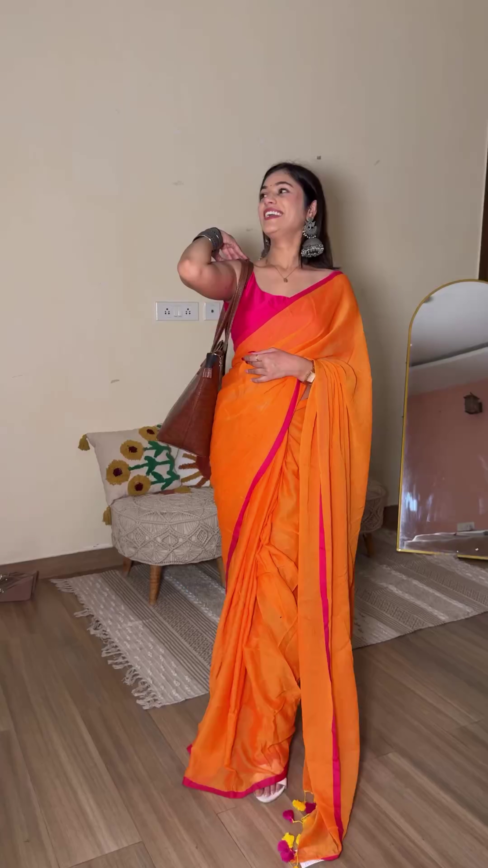 Sunset Radiance Saree
