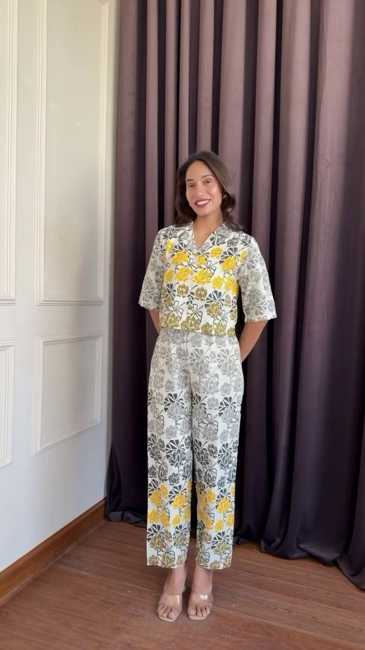 Sunflower Breeze Printed Co-Ord Set