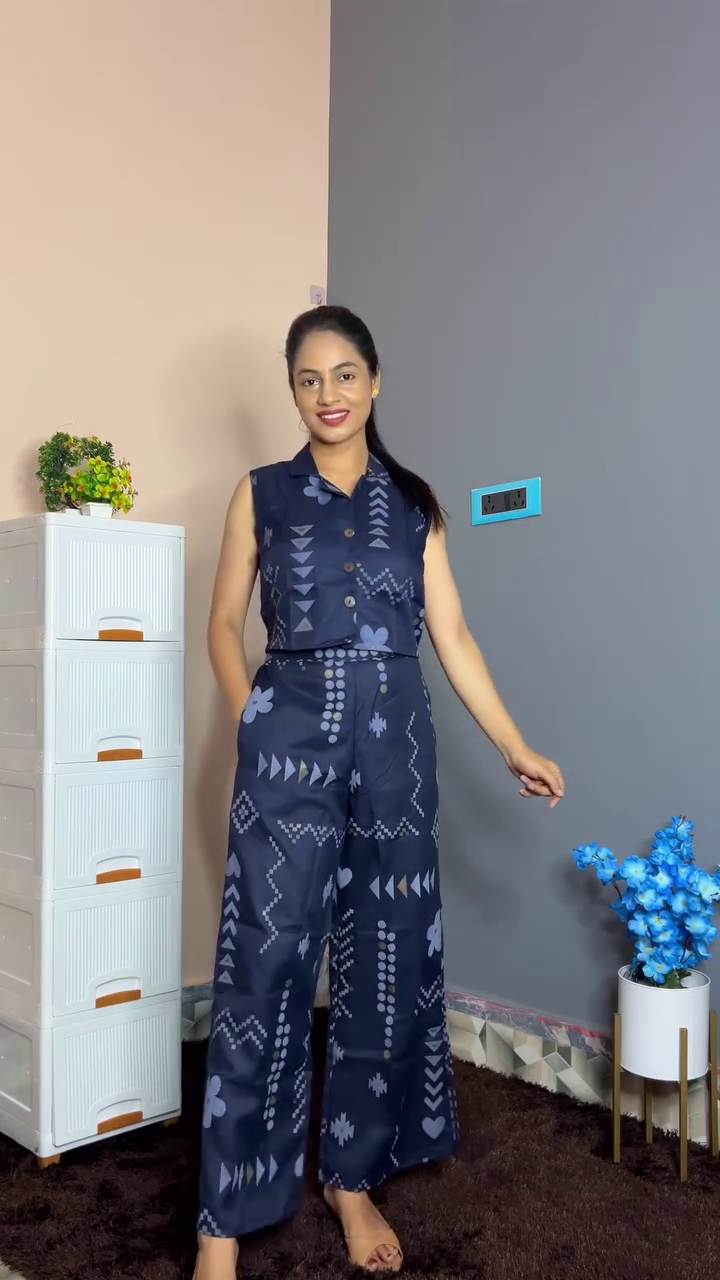 Indigo Charm Co-Ord Set