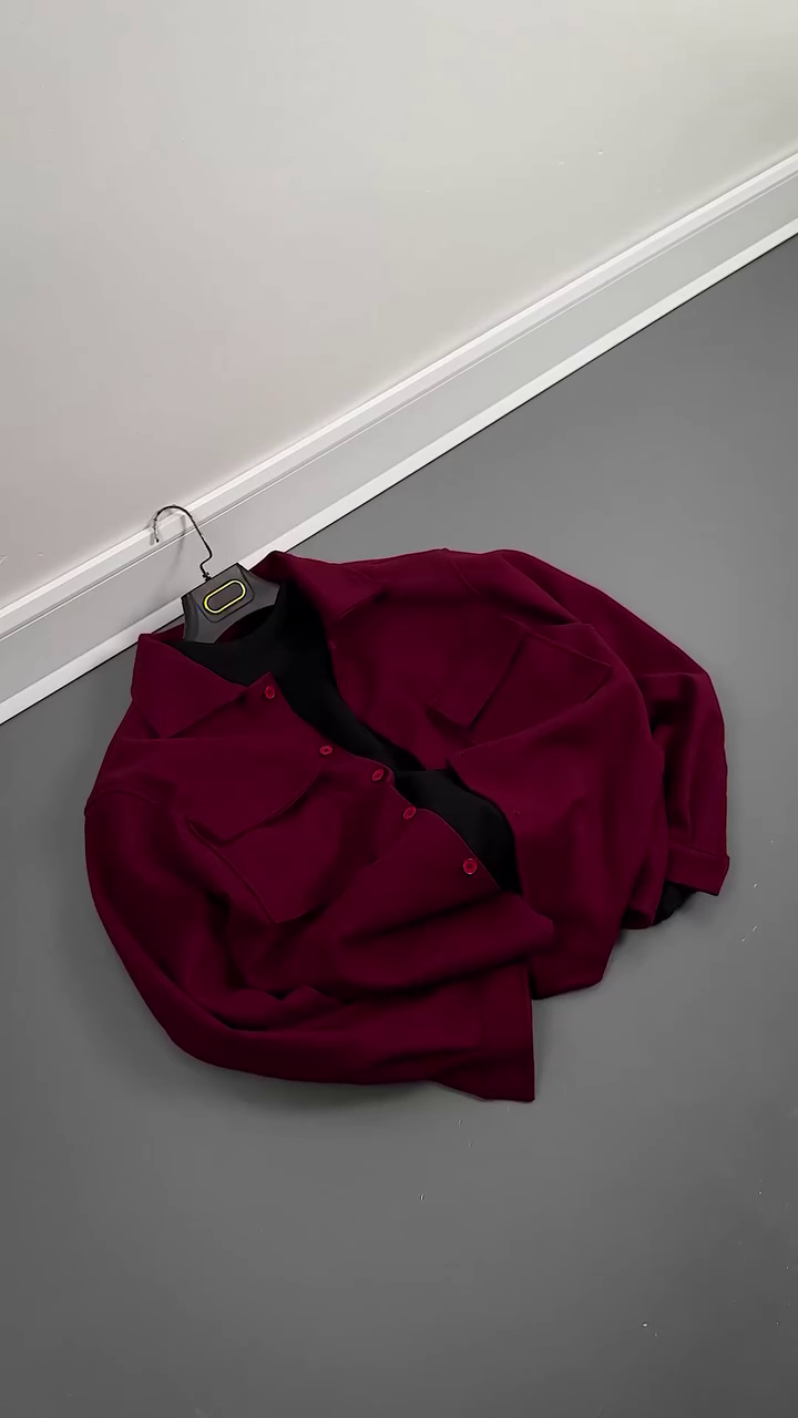 Classic Beige Button-Down Jacket with Utility Pockets