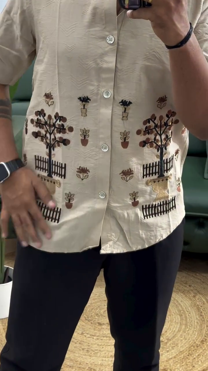 Heritage Garden Embroidered Shirt