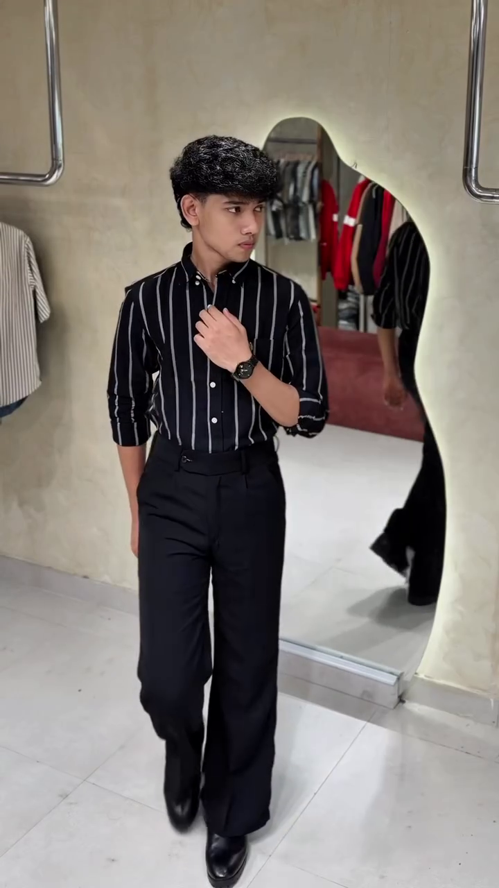 Classic Vertical Stripe Shirt