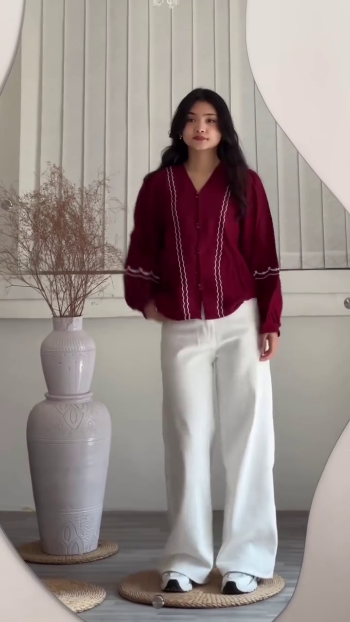 Midnight Black Embroidered Blouse