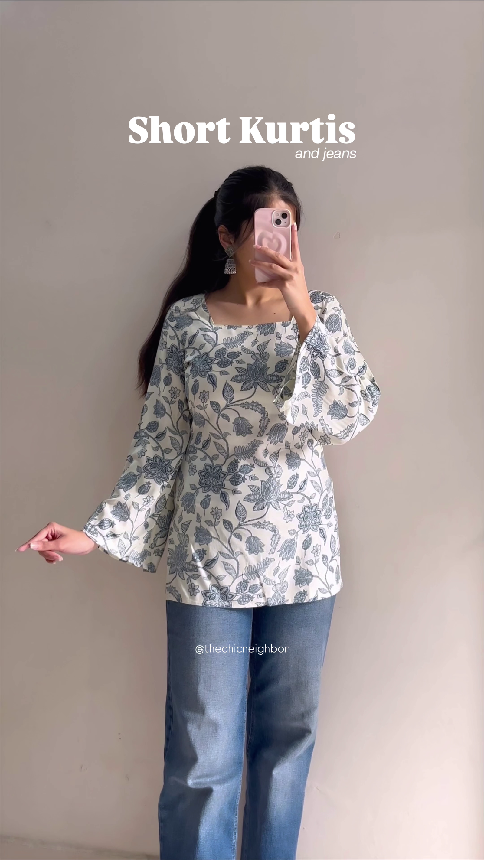 Chic Printed Short Kurti – Everyday Fusion Wear