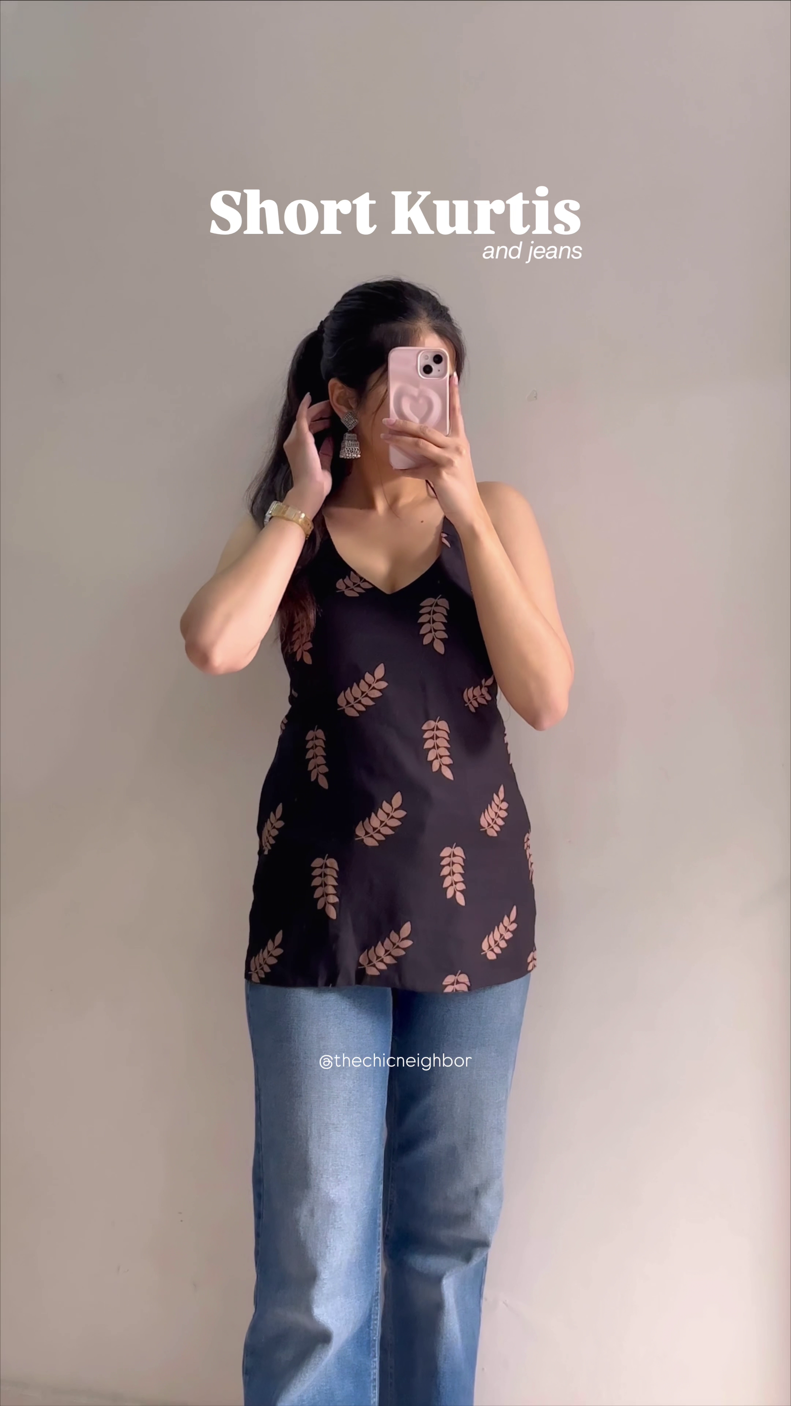 Chic Printed Short Kurti – Everyday Fusion Wear