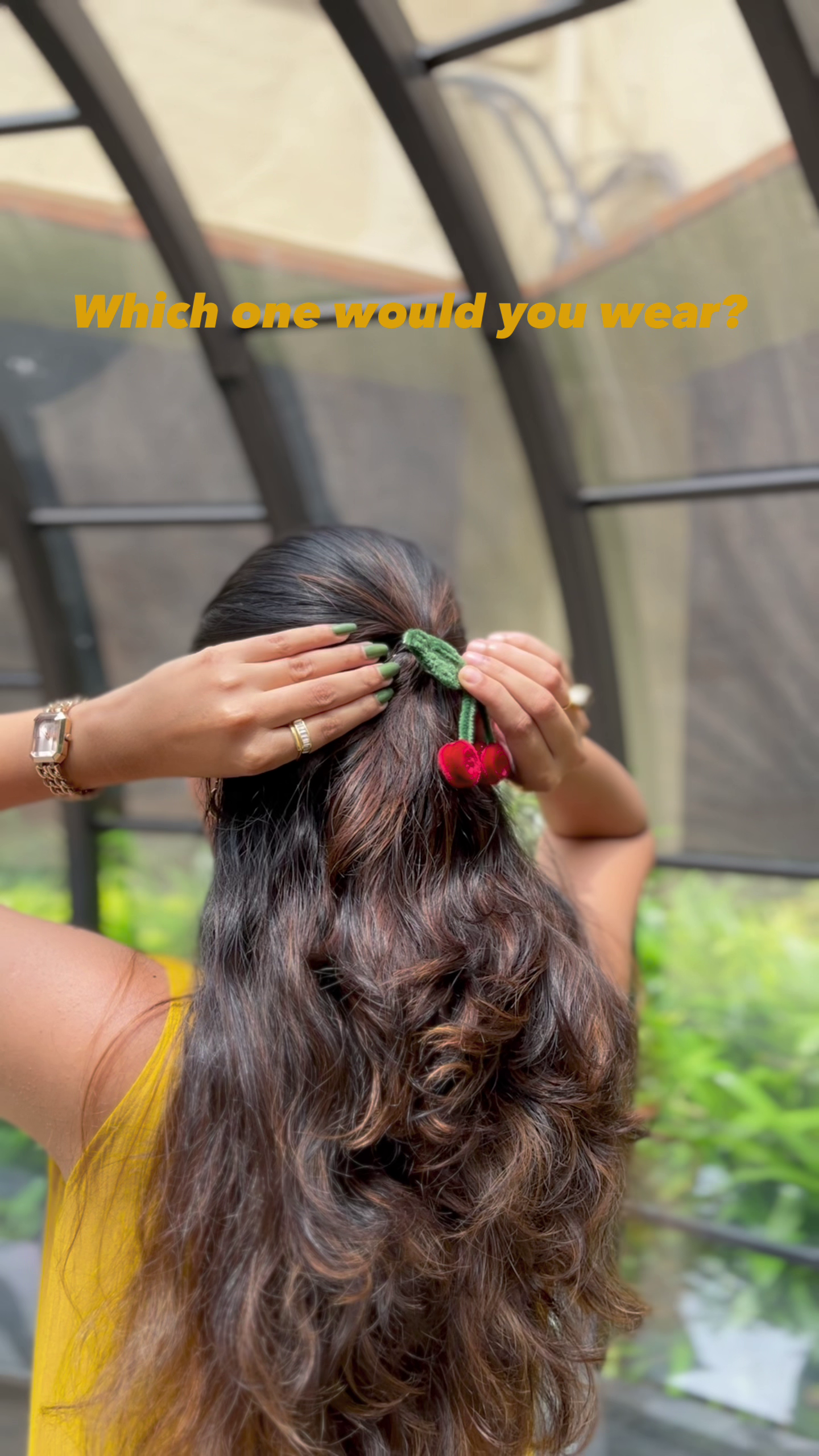 Handcrafted Cherry Hair Clip