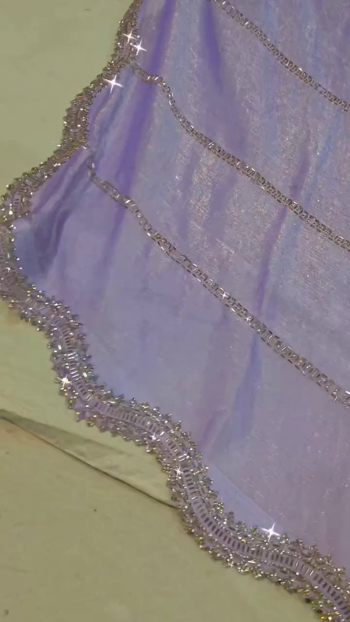Royal Lavender Shimmer Dupatta