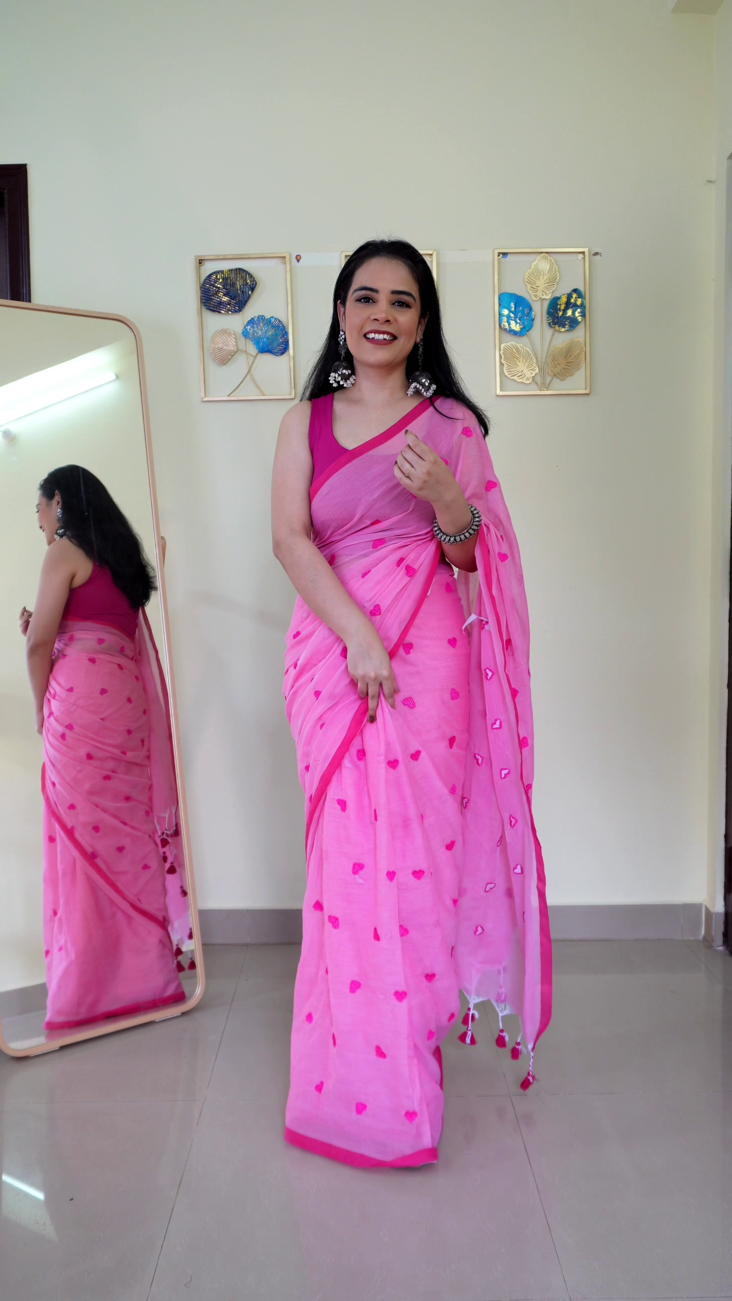 Blush Lotus Handwoven Saree