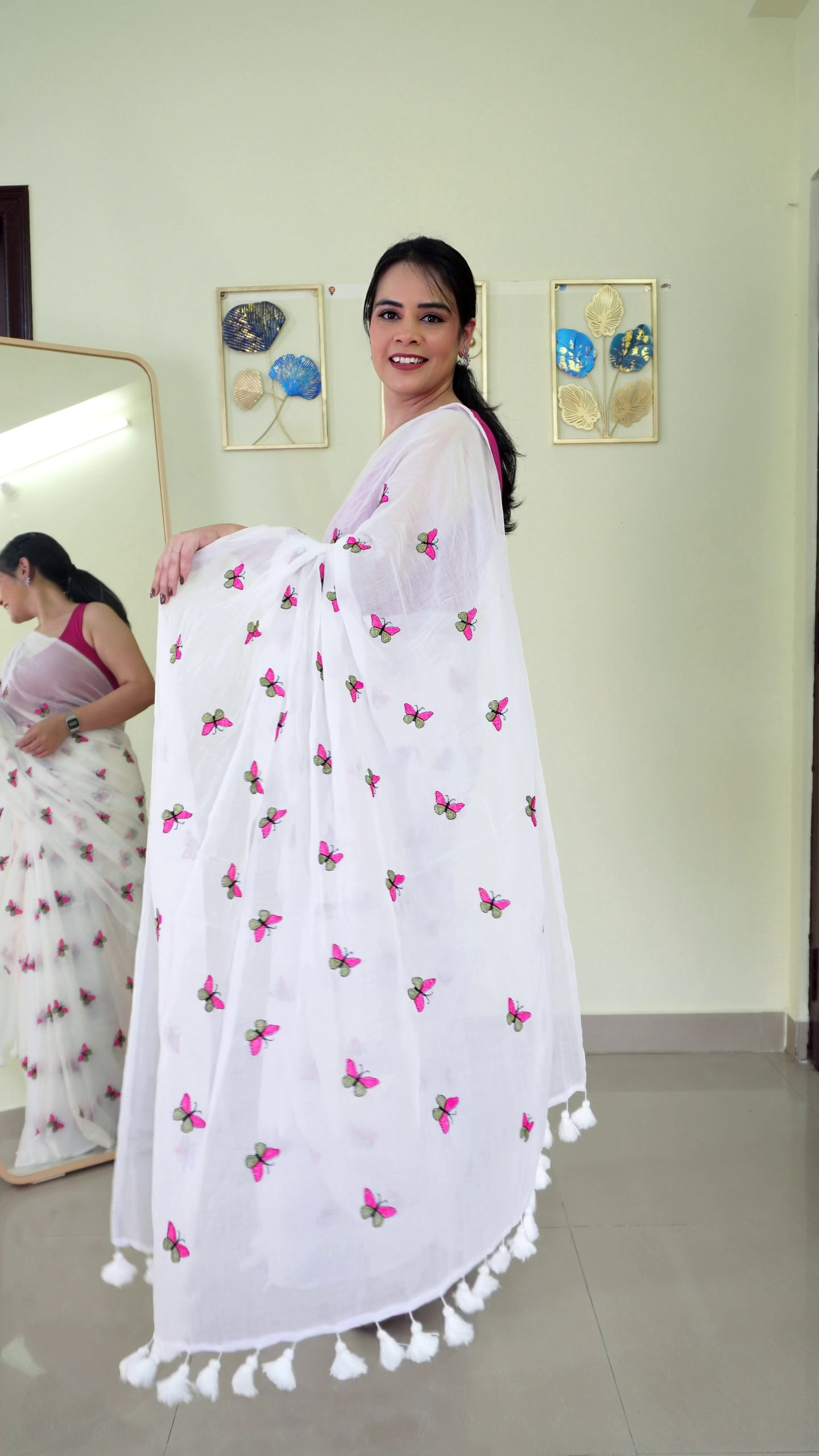 Blush Lotus Handwoven Saree