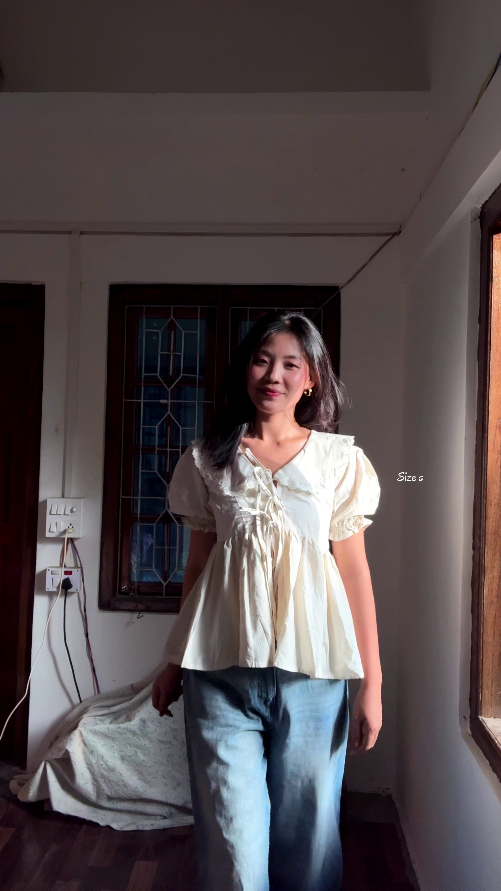 Buttercream Charm Peplum Top