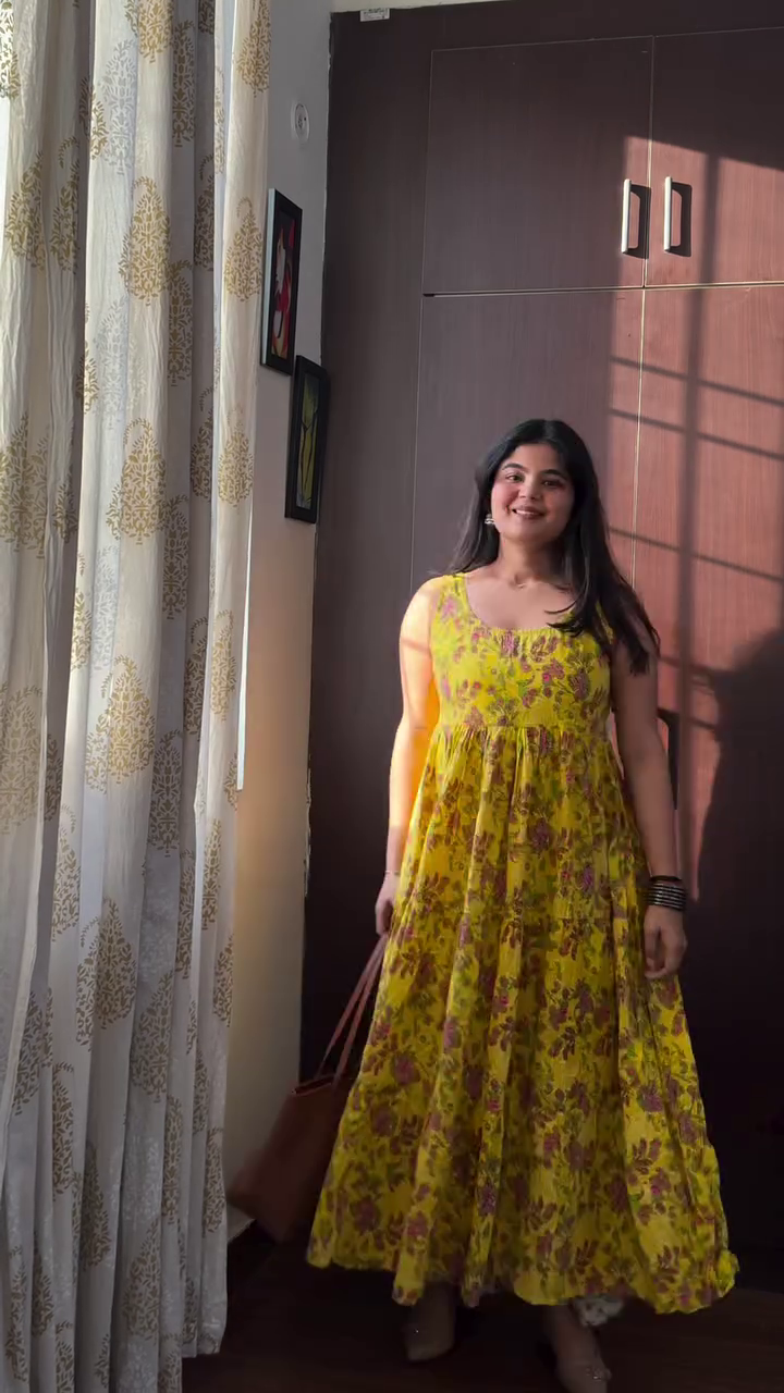 Sunlit Stripes Layered Kurta Set