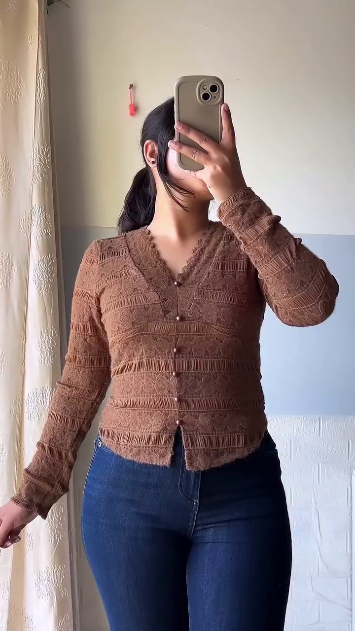 Emerald Ribbed Collared Knit Top