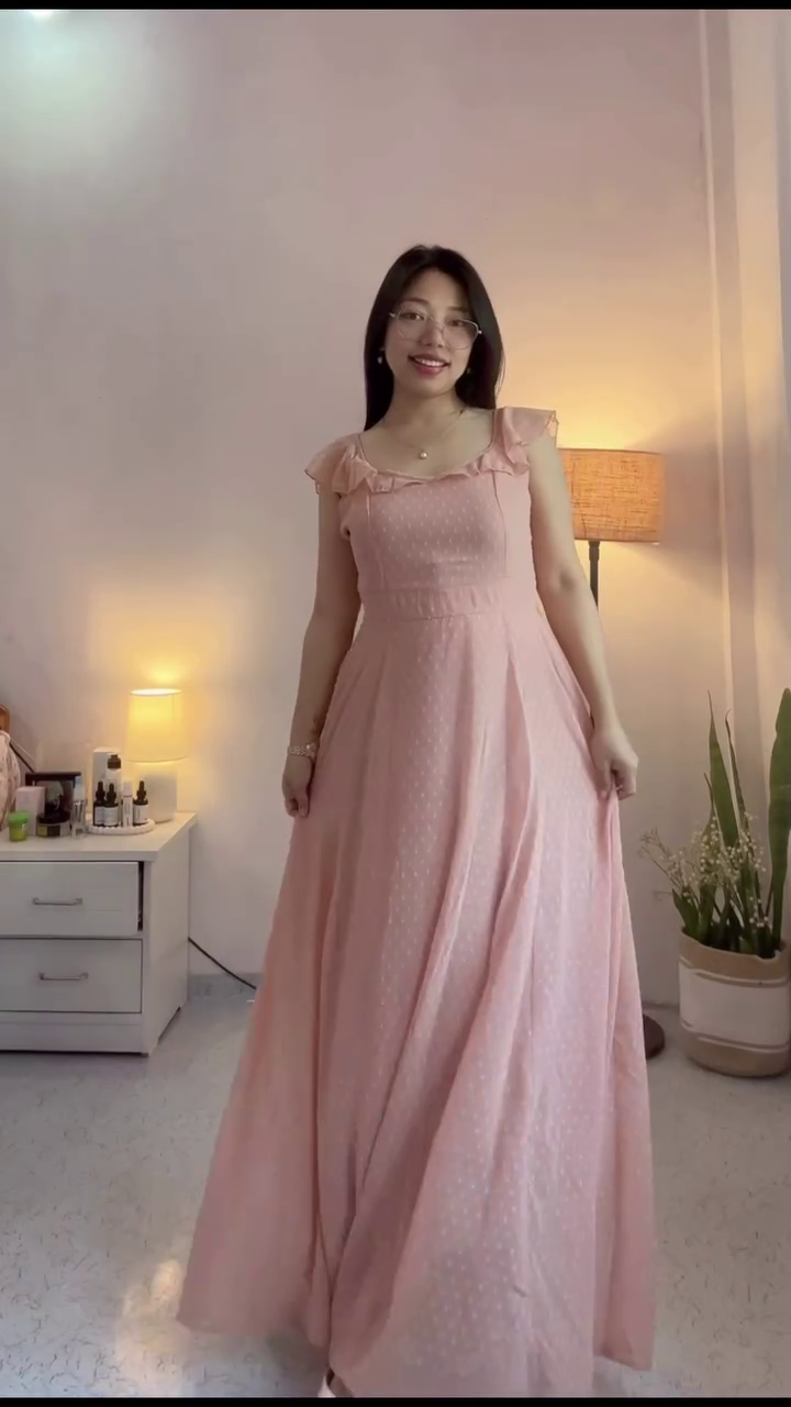 Blush Ruched Midi Dress