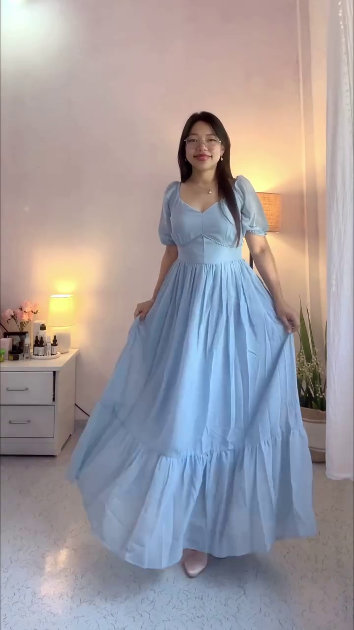 Blush Ruched Midi Dress