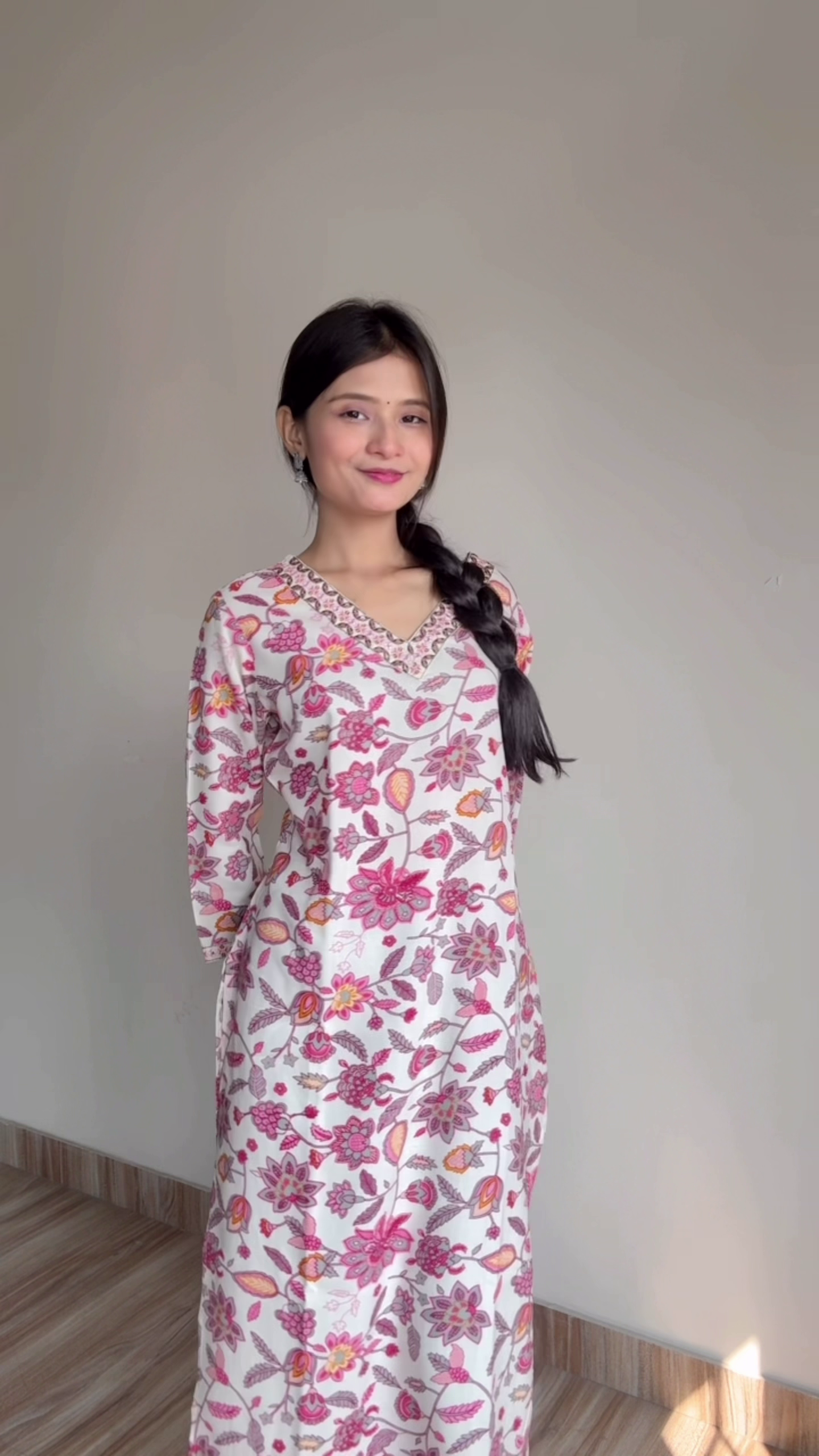 Printed Traditional Straight Kurti with