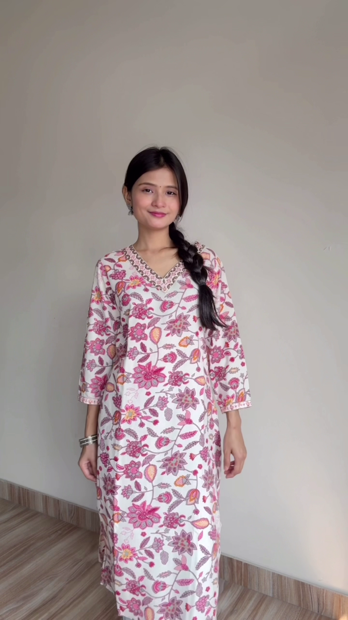 Printed Traditional Straight Kurti with