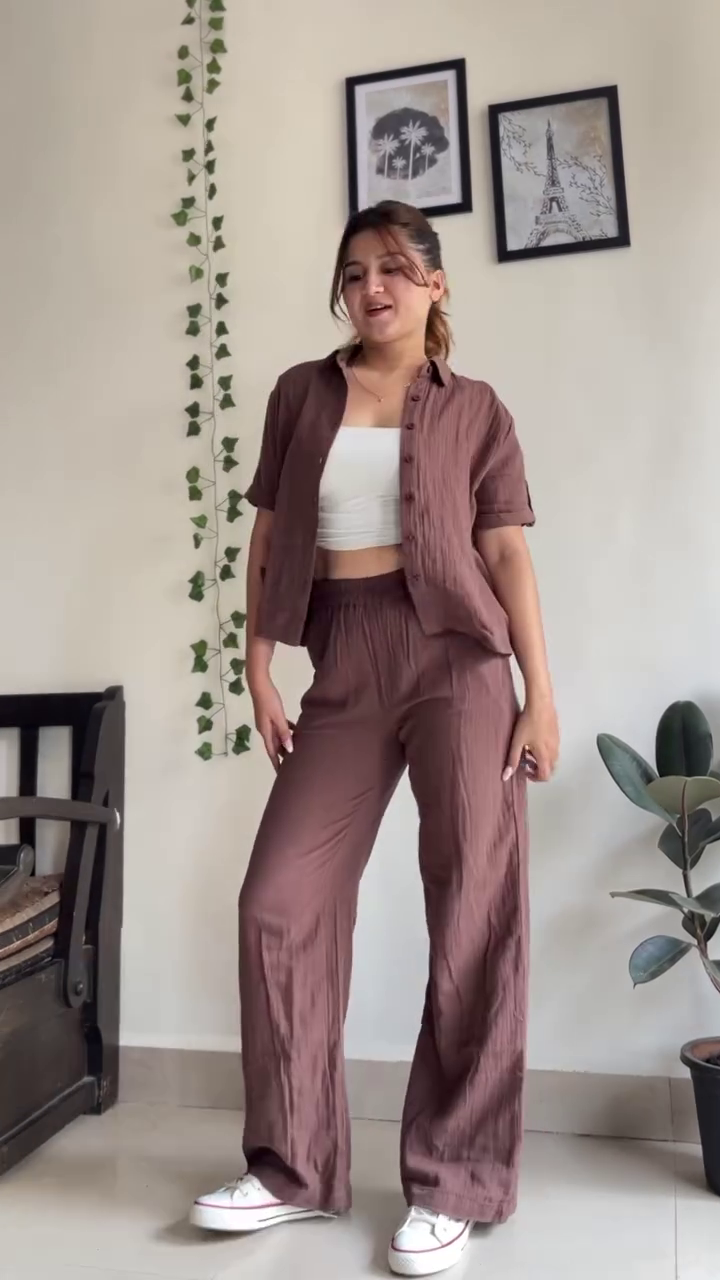 Fresh Mint Green Striped Shirt & Shorts Co-Ord Set