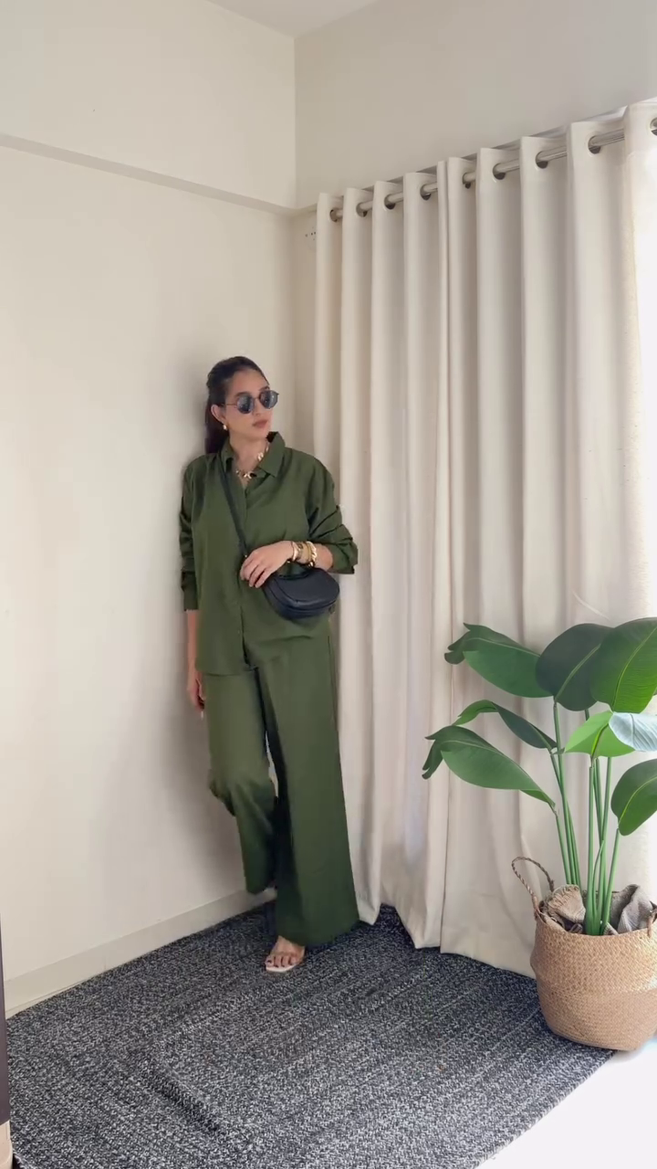 Royal Olive Green Embroidered Ethnic Suit Set