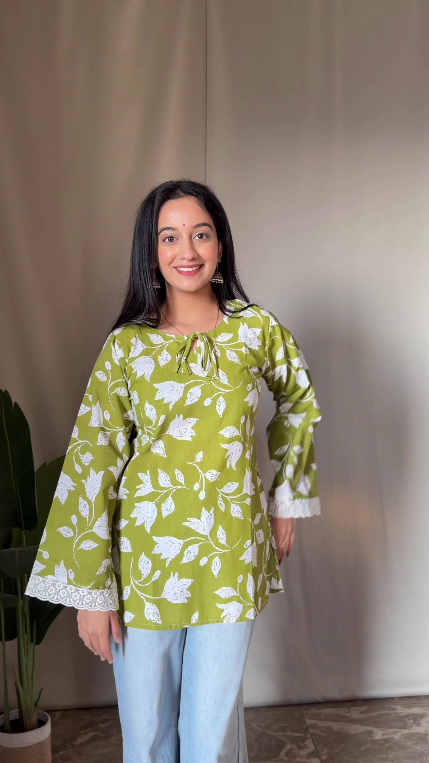 Bright Pink Traditional Embroidered Kurta