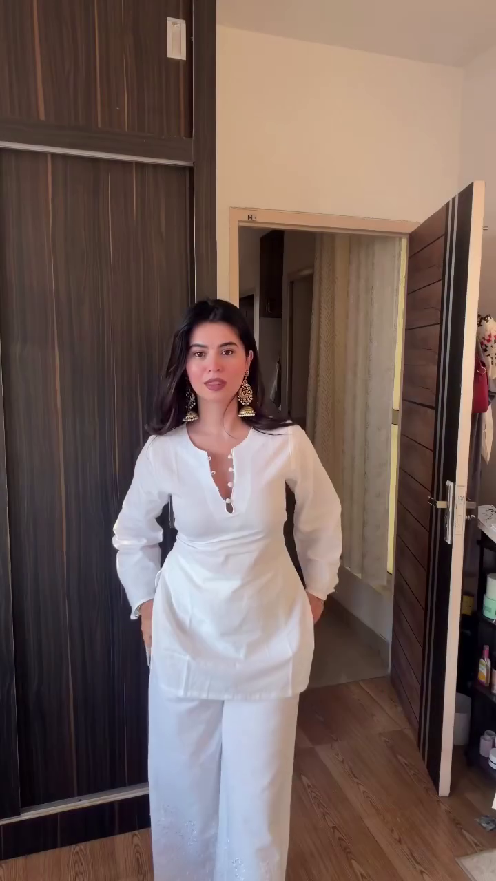 Elegant White Kurta Pant Set