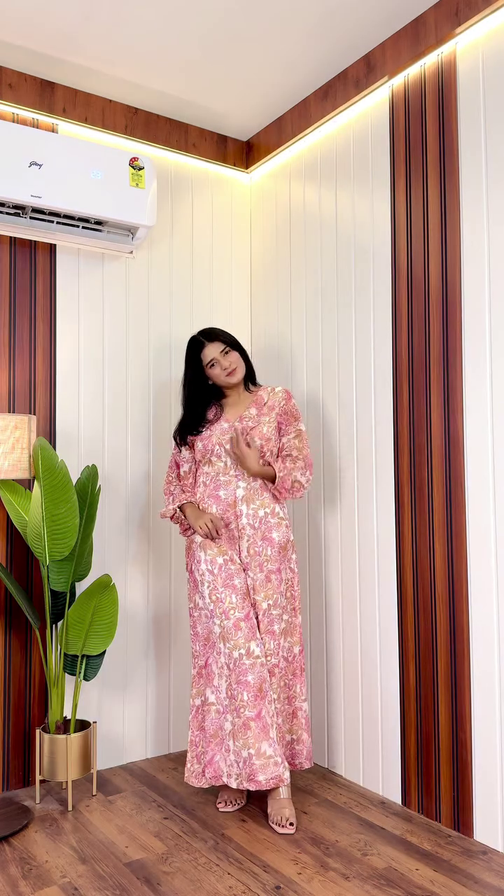 Black Floral Maxi Dress