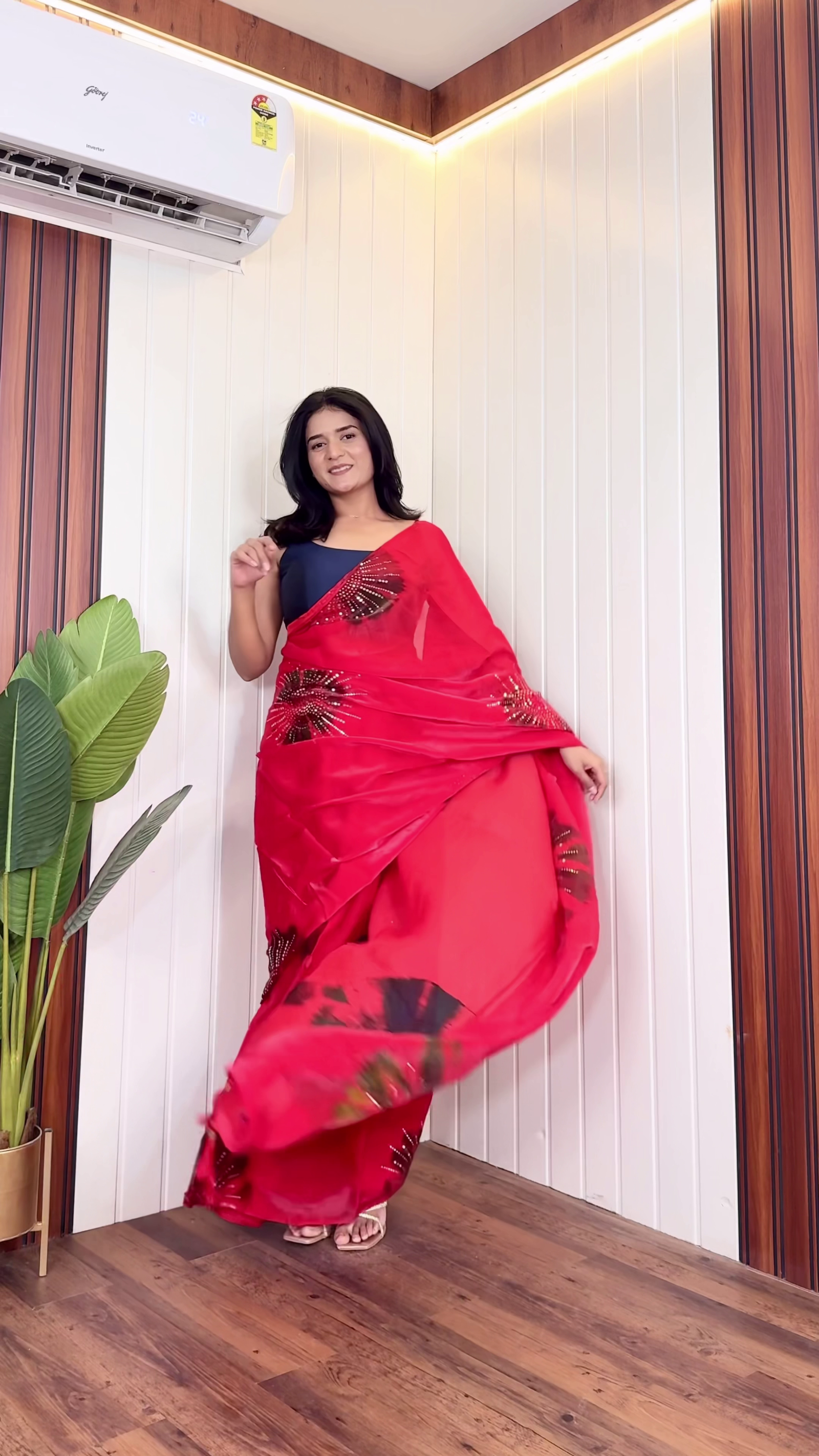 Royal Purple Elegant Designer Saree