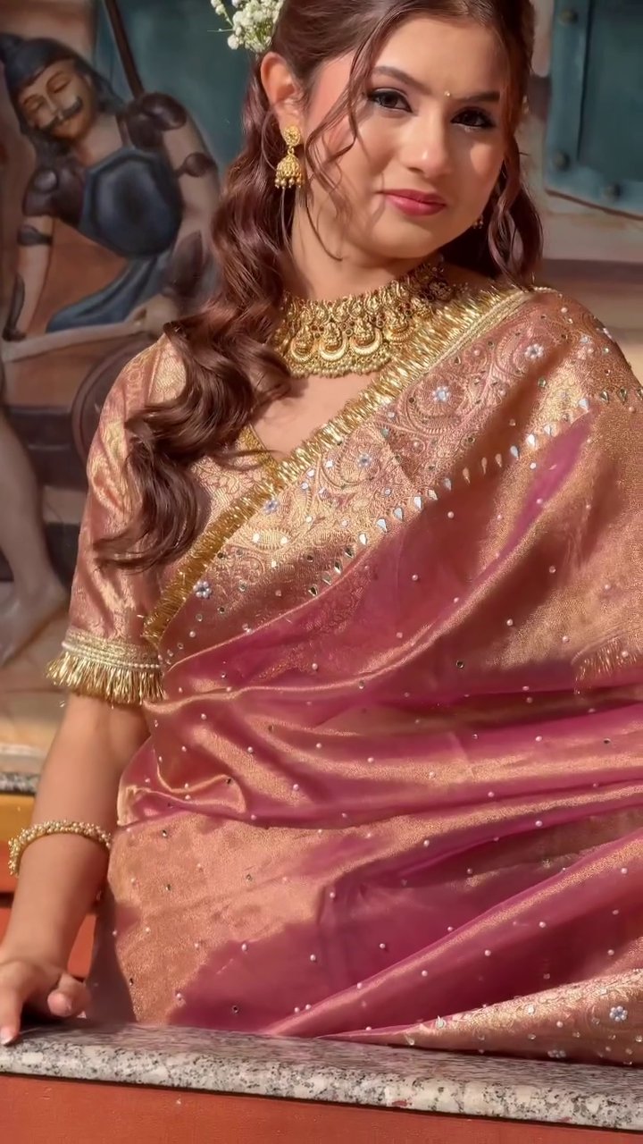 Copper Silk Traditional Saree