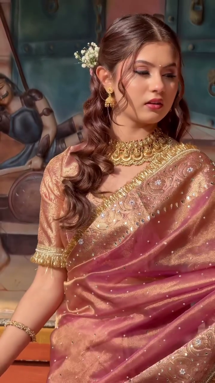 Copper Silk Traditional Saree