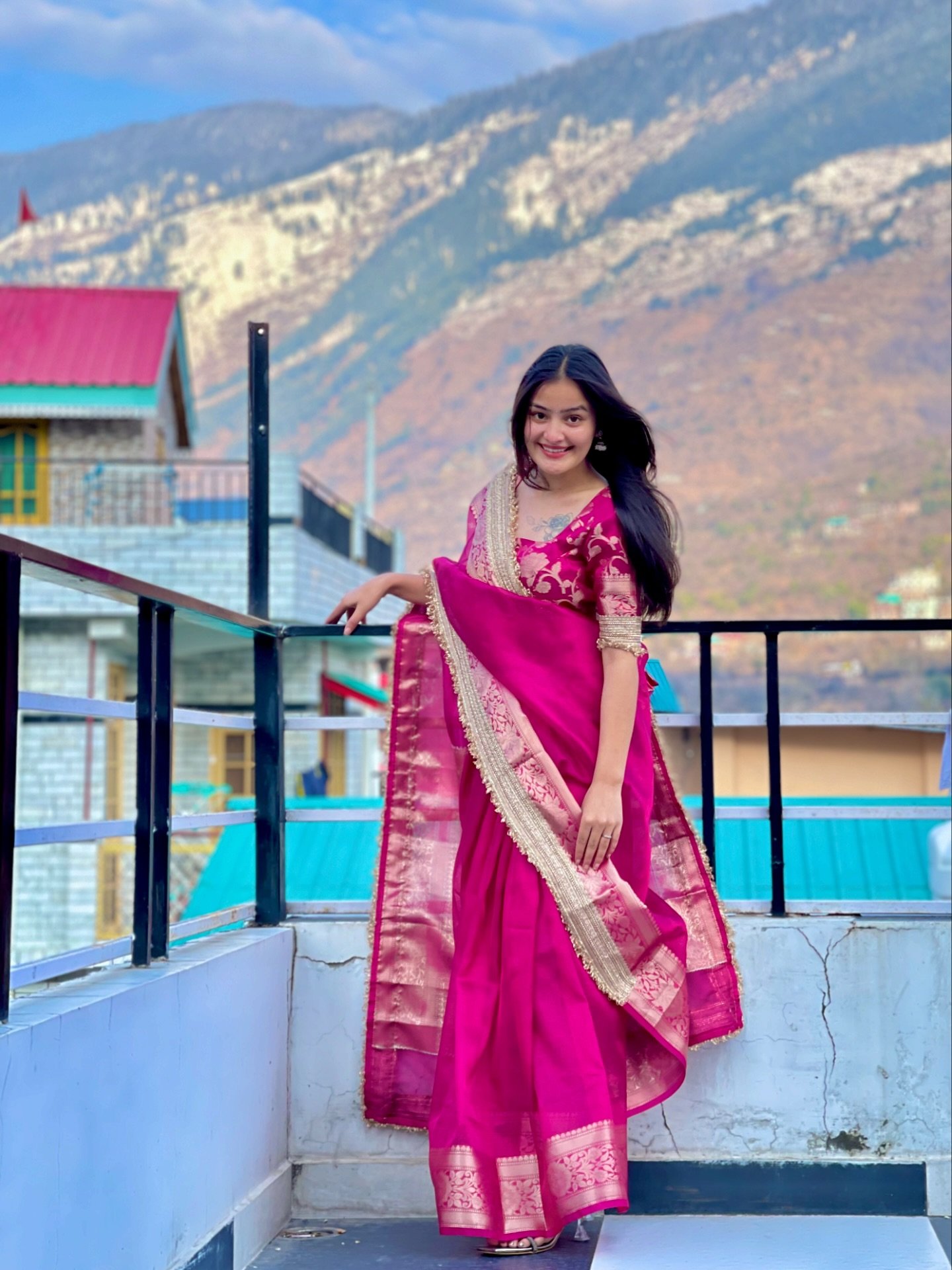Rani Pink Traditional Silk Saree