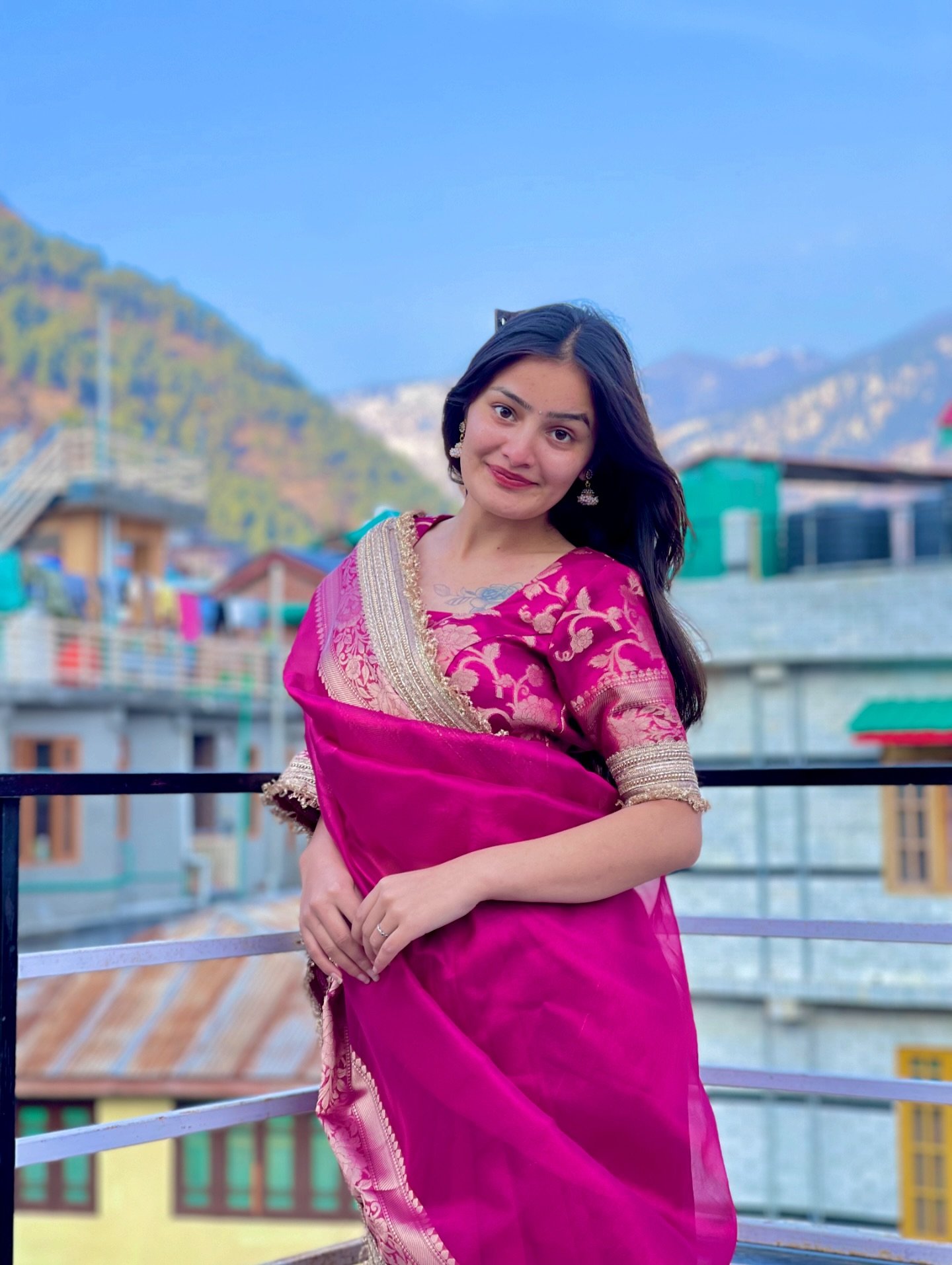 Rani Pink Traditional Silk Saree