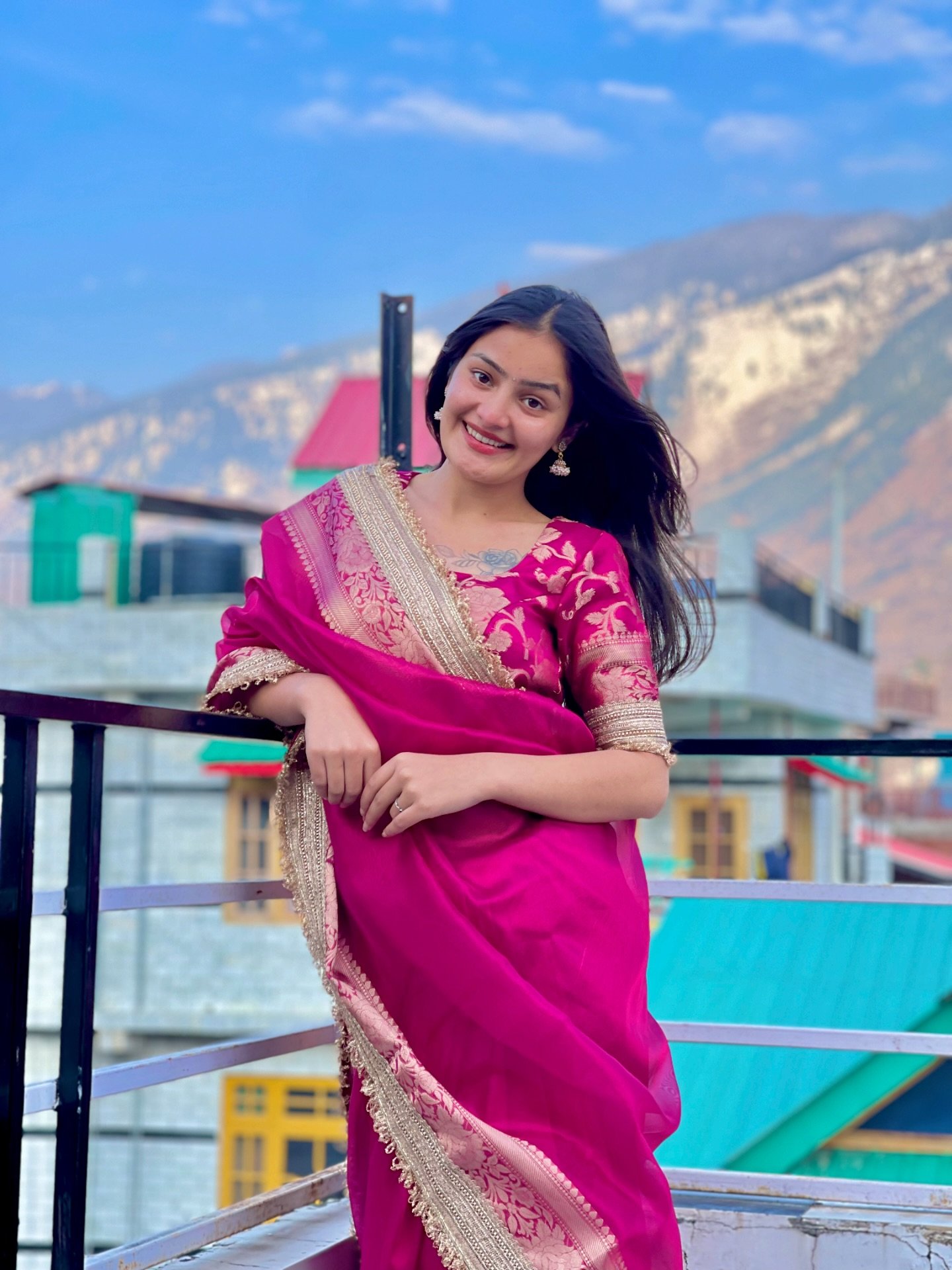 Rani Pink Traditional Silk Saree