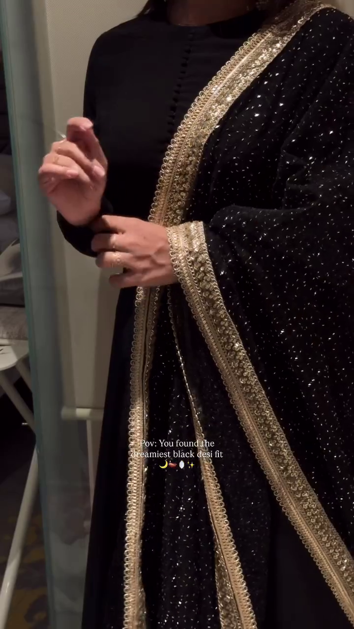 Dreamy Black Designer Ethnic Suit Set