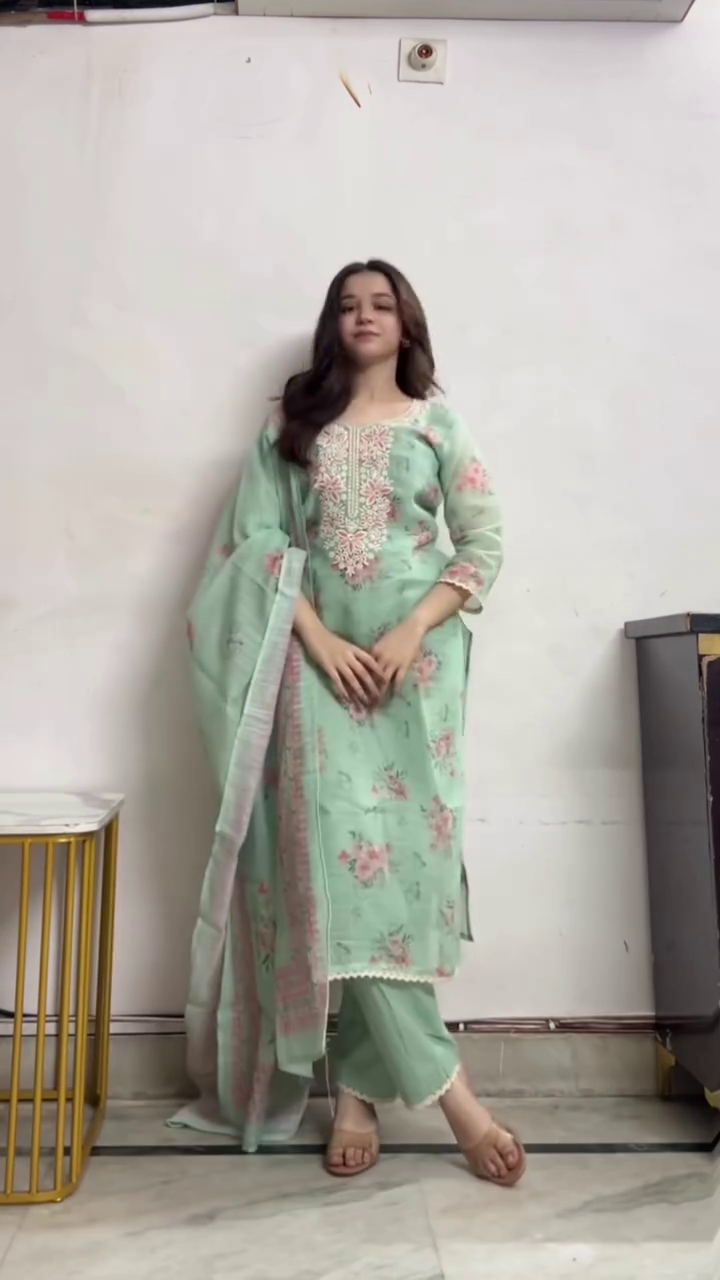 Elegant Red & White Checked Peplum Top