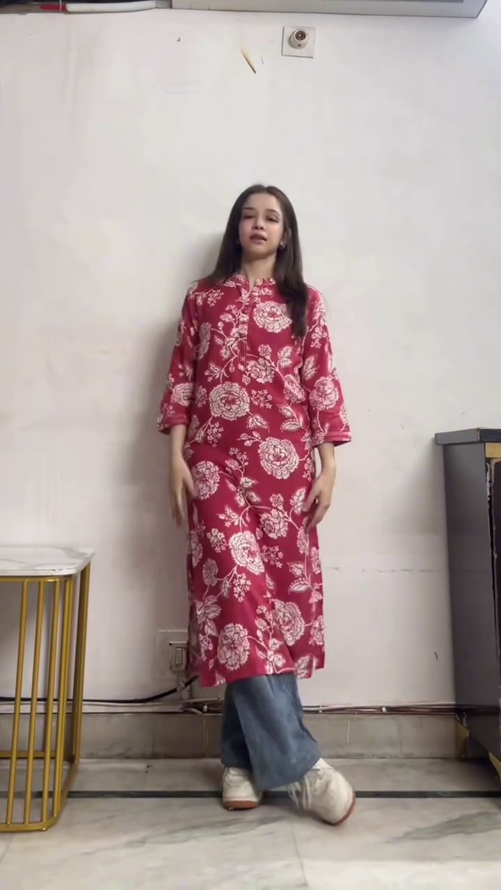 Elegant Blue Printed Anarkali Kurti Set