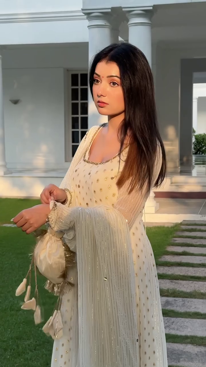 Printed Anarkali Kurti Set