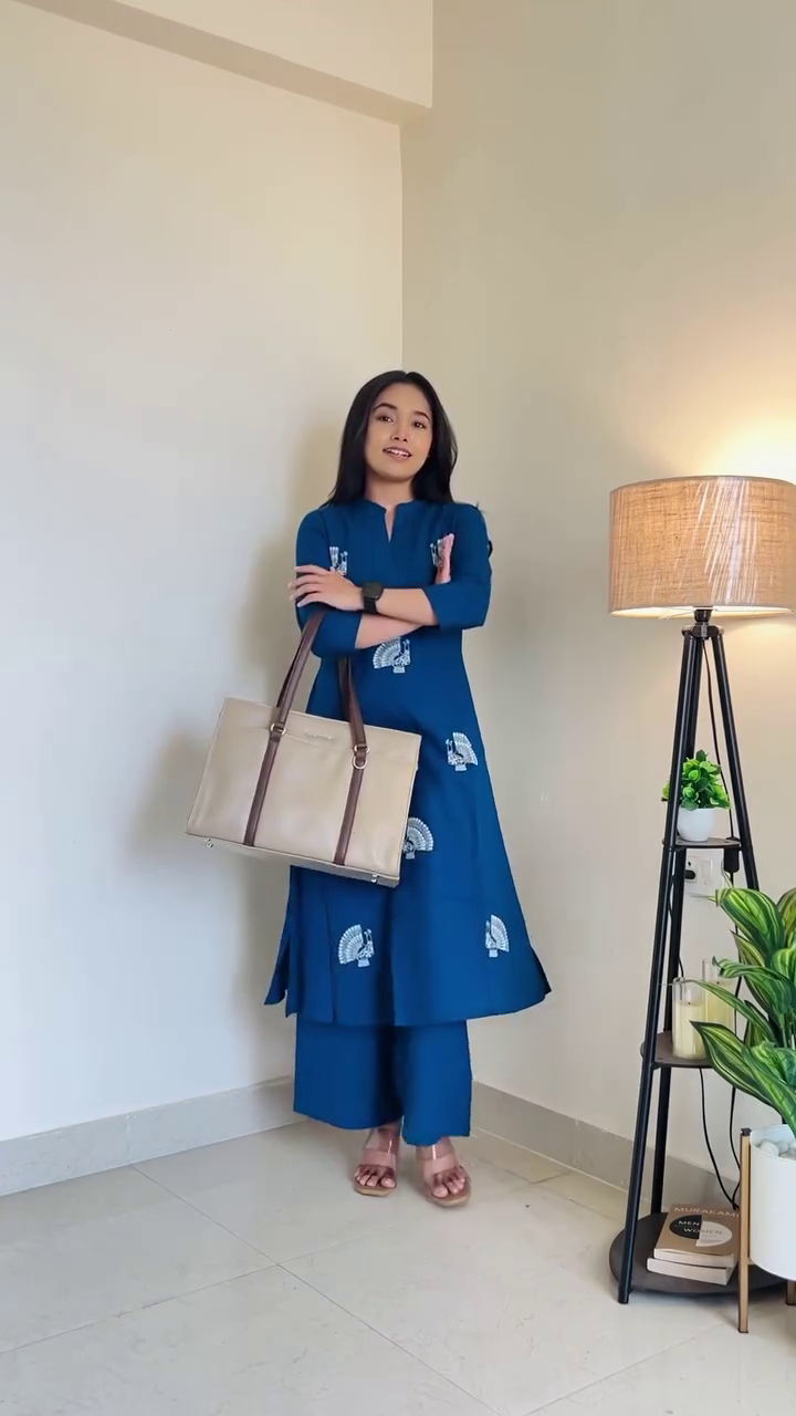 Pink Floral Kurti Set