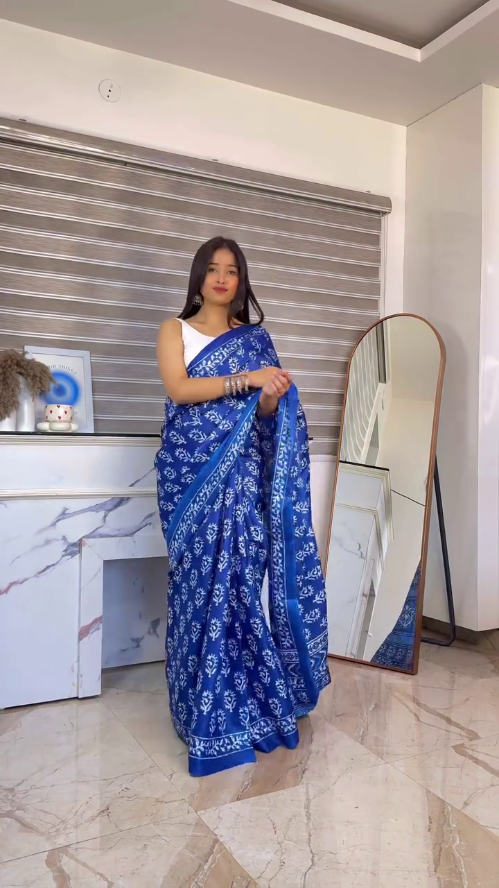 Royal Blue Saree