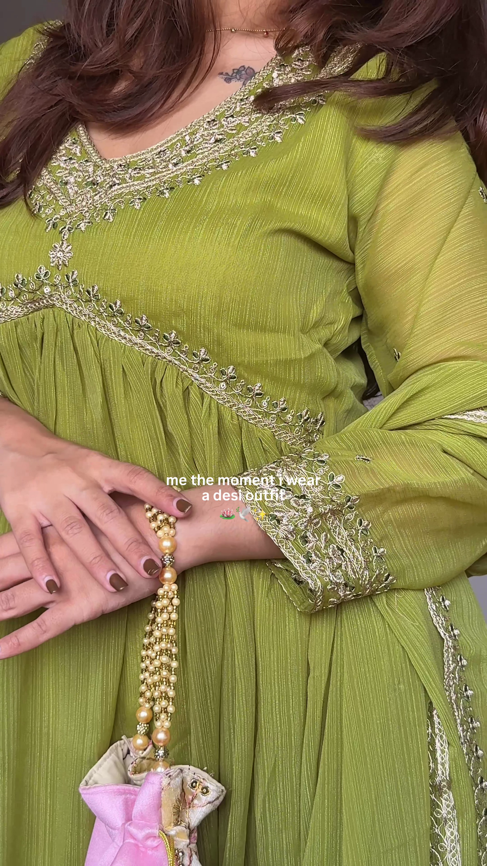 Designer Green Anarkali Suit