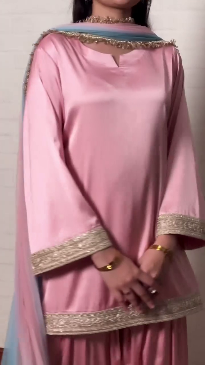 Blush Pink Designer Suit Set