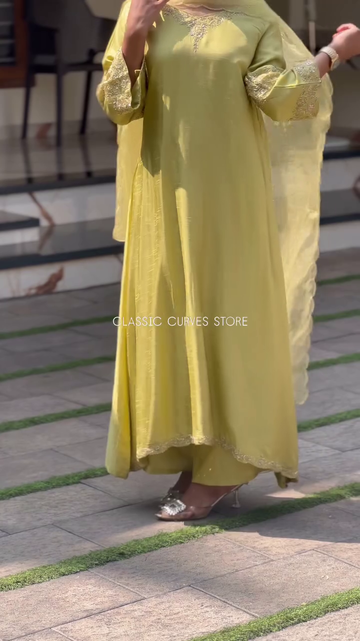 Mustard Yellow Elegant Suit Set