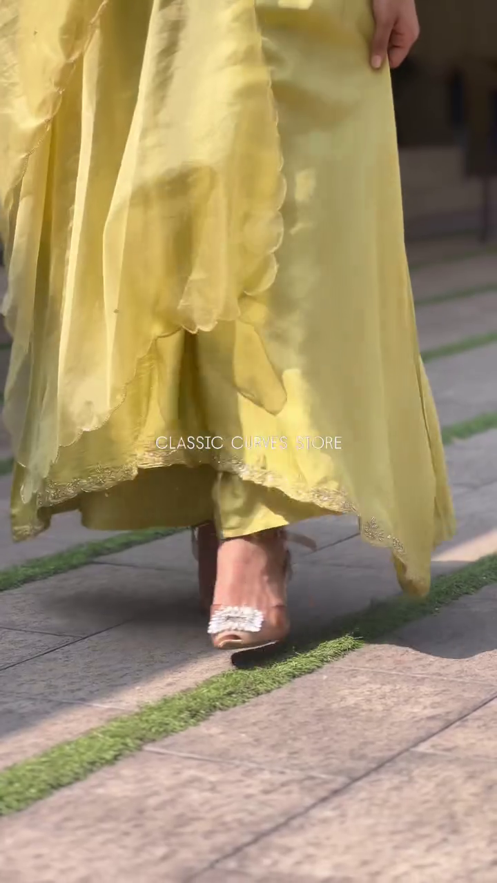 Mustard Yellow Elegant Suit Set