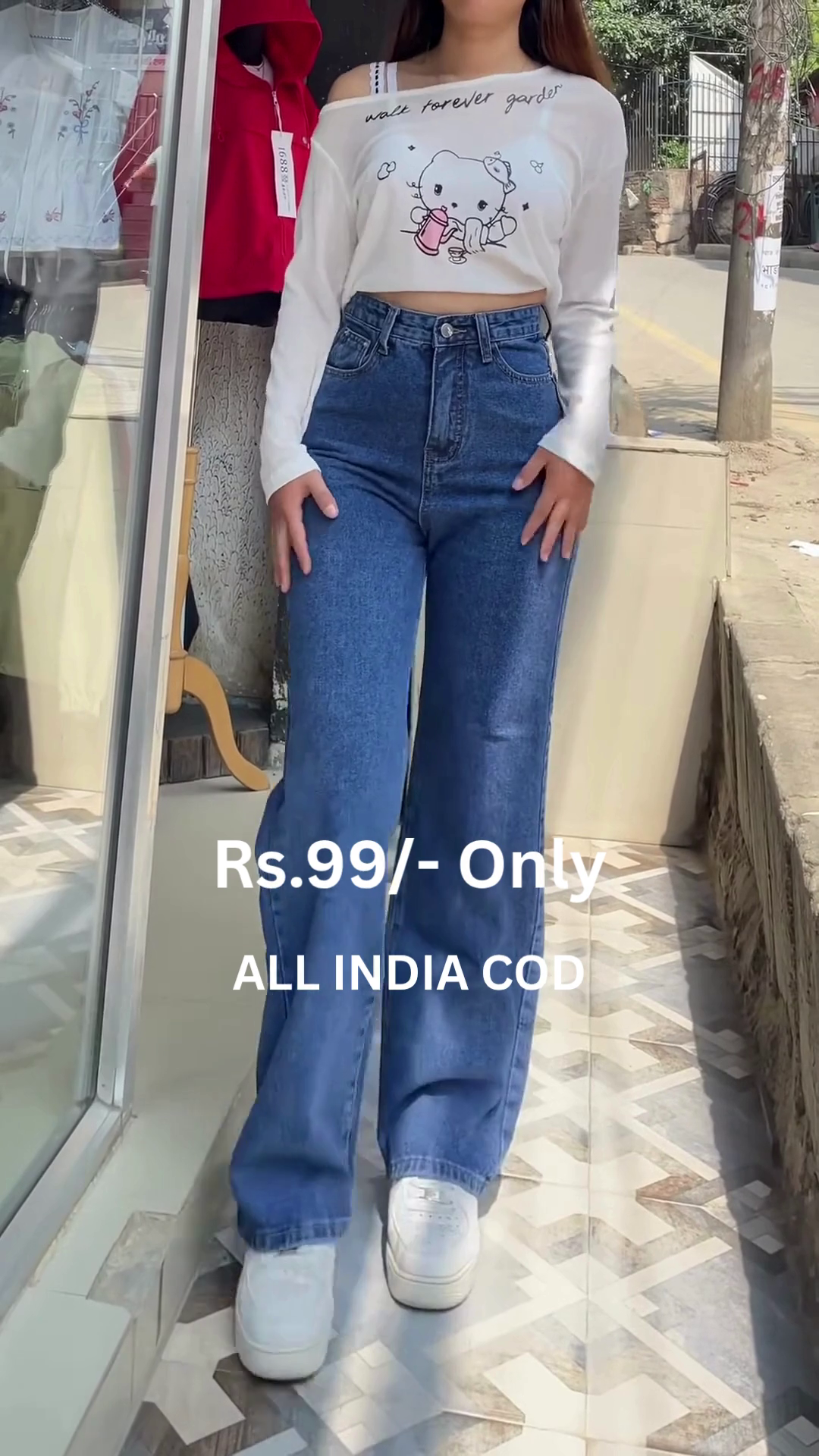 Red Floral Wide-Leg Palazzo Pants