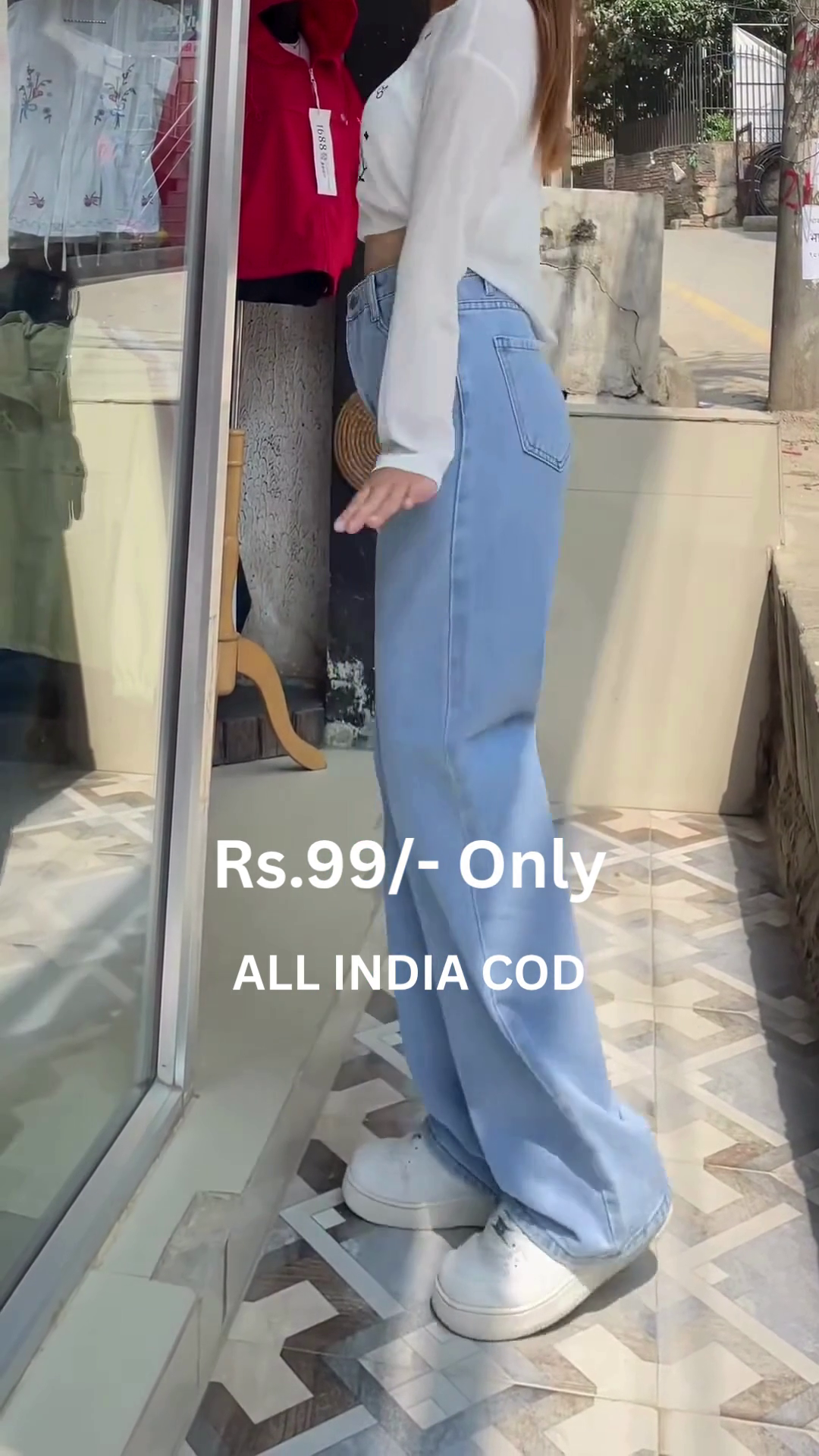 Red Floral Wide-Leg Palazzo Pants