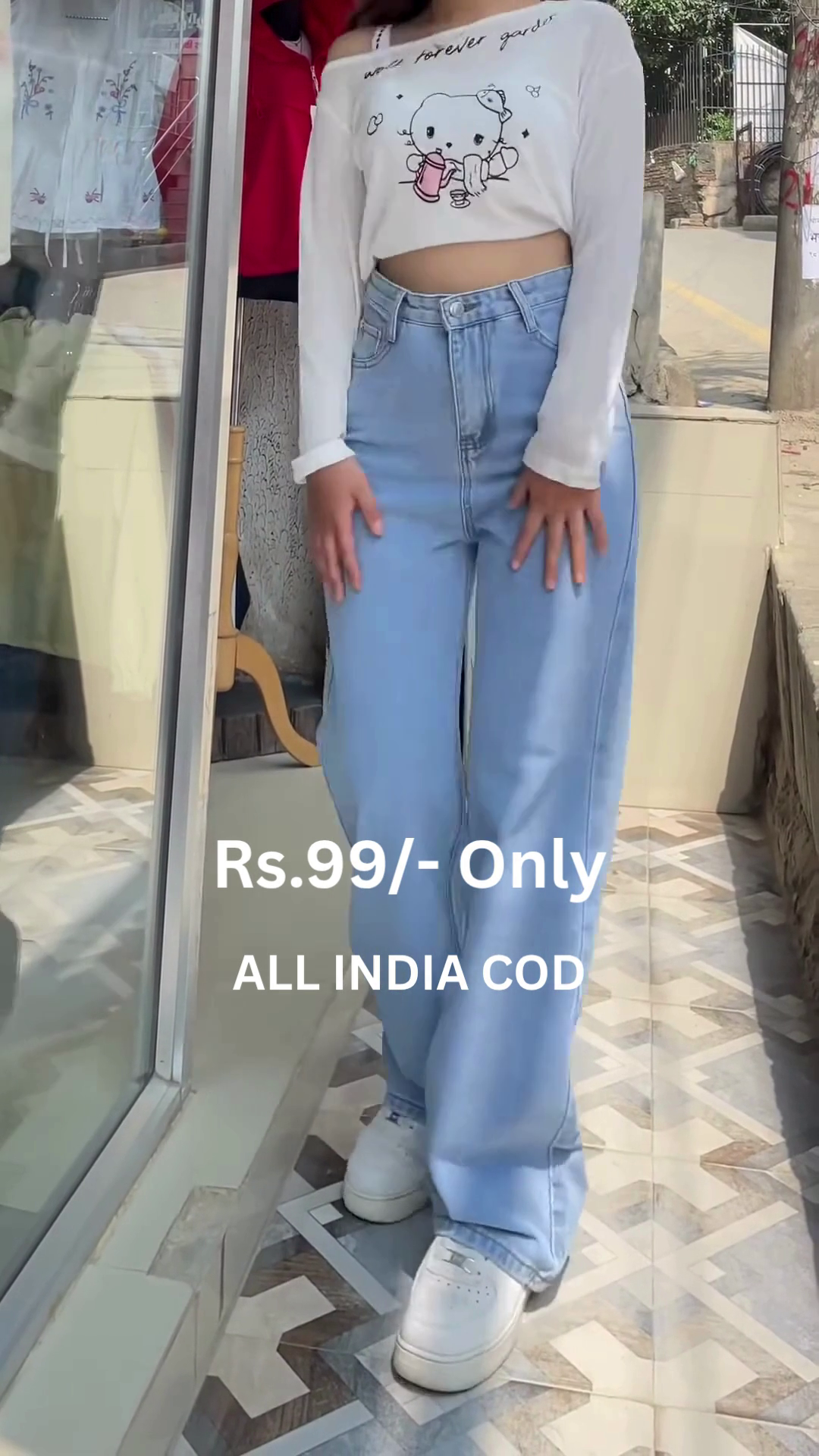 Red Floral Wide-Leg Palazzo Pants