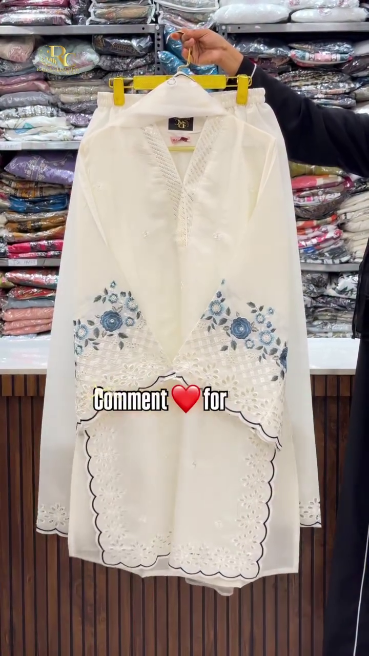 Navy Blue Embroidered Anarkali Dress